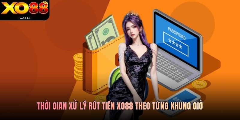 Thời gian xử lý rút tiền Xo88 theo từng khung giờ